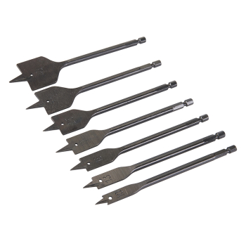 Silverline Plumbers Flat Bit Set 7pce - 10 - 40mm - Code 633800