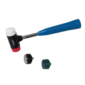 Silverline 4-in-1 Multi-Head Hammer - 37mm Dia Face - Code 633905