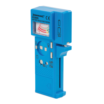 Silverline Battery, Bulb & Fuse Tester - 1.5V - 9V - Code 633909
