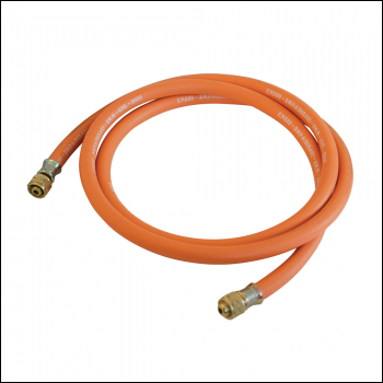 Silverline Gas Hose with Connectors - 2m - Code 633926