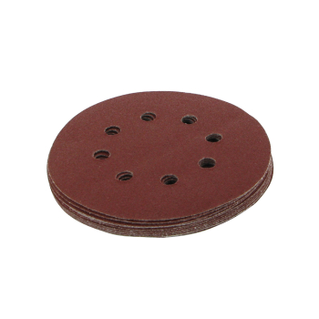 Silverline Hook & Loop Discs Punched 125mm 10pk - 80 Grit - Code 633955