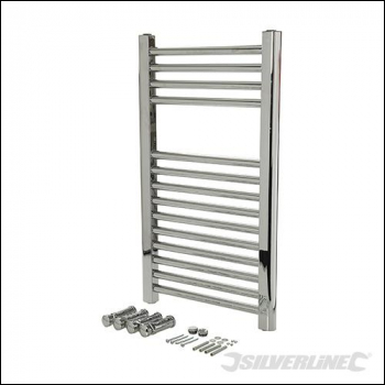 Plumbob Chrome Flat Towel Radiator - 700 x 400mm - Code 644775