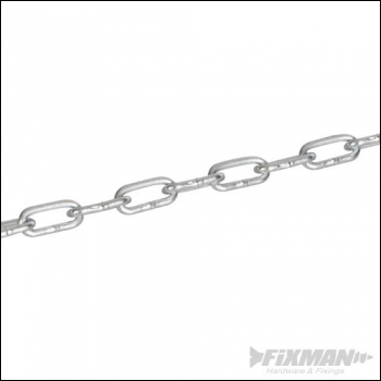 Fixman Electro Galvanised Chain - 4mm x 10m - Code 650890