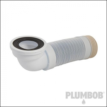 Plumbob 110mm Angled Flexible Pan Connector 90? - 320 - 750mm - Code 654381