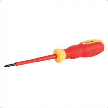 Silverline VDE Soft-Grip Electricians Screwdriver Phillips - PH0 x 75mm - Code 654832