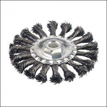 Silverline Steel Twist-Knot Wheel - 115mm - Code 656640