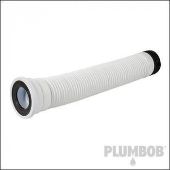 Plumbob 110mm Straight Flexible Pan Connector - 300 - 750mm - Code 668001