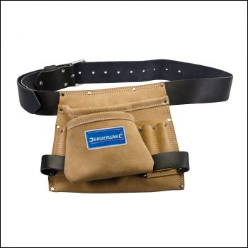 Silverline Leather Nail & Tool Bag 8 Pocket - 260 x 230mm - Code 675030