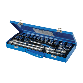 Silverline Socket Wrench Set 1/2 inch  Drive Metric 21pce - 10 - 32mm - Code 675046