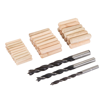 Silverline Dowel & Bit Set 47pce - 6, 8 & 10mm - Code 675264