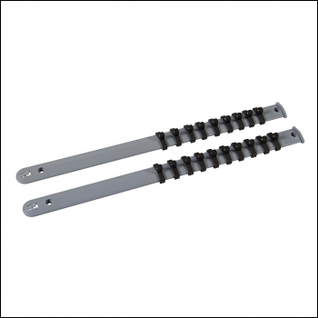 Silverline Socket Storage Rail Set 2pce - 1/4 inch  - Code 675314