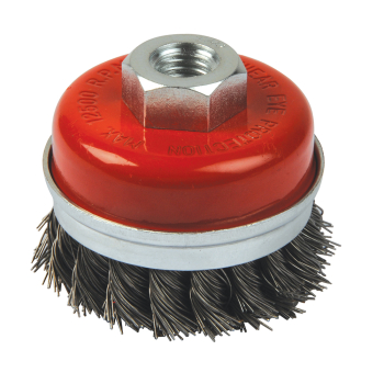 Silverline Steel Twist-Knot Cup - 80mm - Code 675339