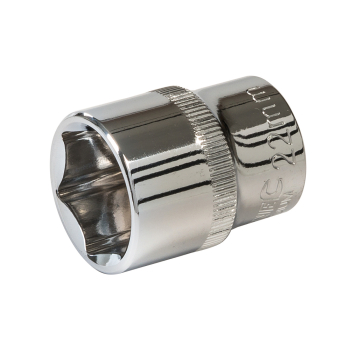 Silverline Socket 1/2 inch  Drive 6pt Metric - 22mm - Code 677277
