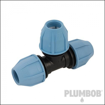 Plumbob MDPE Equal Tee - 25 x 25 x 25mm - Code 680628