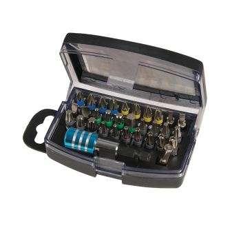 Silverline Colour-Coded Bit Set 32pce - 32pce - Code 681743