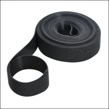 Fixman Self-Wrap Hook & Loop Tape Black - 25mm x 5m - Code 684180