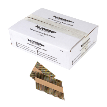 Fixman Galvanised Ring Nails 2500pk - 3.1 x 75mm - Code 689272