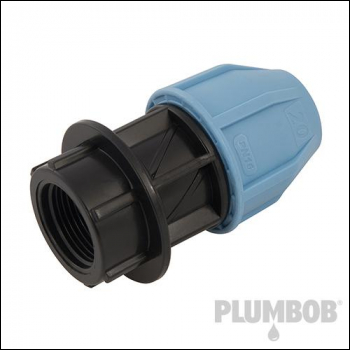 Plumbob MDPE Female Adaptor - 25mm x 3/4 inch  - Code 699272