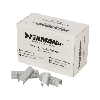 Fixman Type 140 Staples 5000pk - 10.55 x 10 x 1.26mm - Code 701969