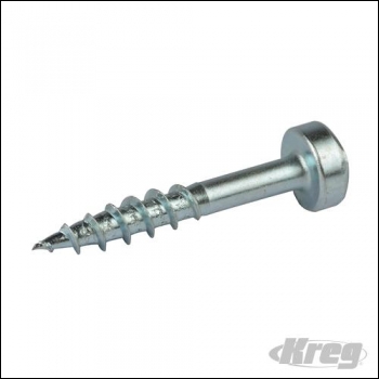 Kreg Zinc Pocket-Hole Screws Pan Head Coarse - No.7 x 1 inch  100pk - Code 702925