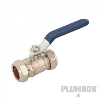 Plumbob Lever Ball Valve - 22mm Blue - Code 709739