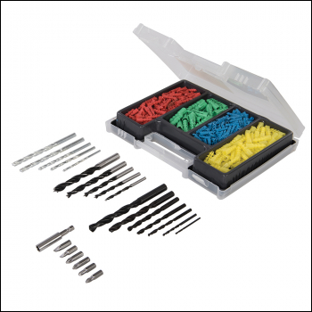 Task Drill Bits & Wall Plug Set 300pce - 300pce - Code 709879