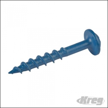 Kreg Blue-Kote? Pocket-Hole Screws Washer Head Coarse - No.8 x 1-1/2 inch  100pk - Code 718957