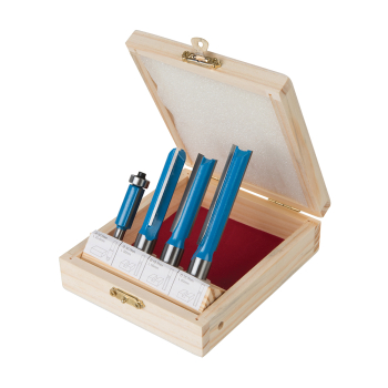 Silverline Kitchen Router Bit Set 4pce - 1/2 inch  / 1/4 inch  - Code 719769