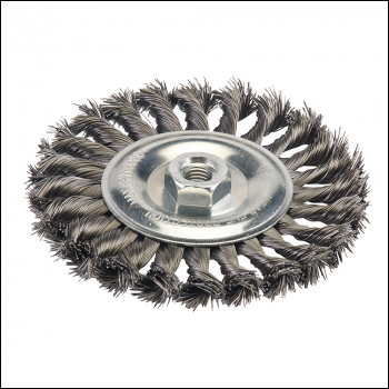 Silverline Steel Twist-Knot Wheel - 150mm - Code 719823