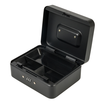 Silverline 3-Digit Combination Cash & Valuables Safe Box - 200 x 160 x 90mm - Code 732370