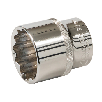 Silverline Socket 1/2 inch  Drive 12pt Metric - 30mm - Code 736697