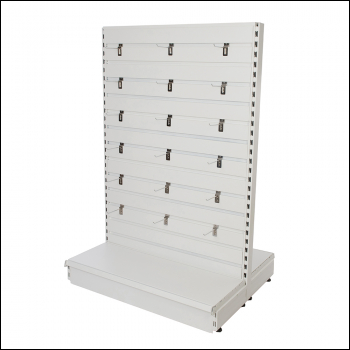 Silverline Slatwall Toolbars & Gondola Systems - Slatwall Gondola 1000 x 400 x 1500mm - Code 742797