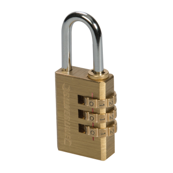 Silverline Combination Padlock Brass