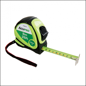 Acupro Tape Measure - 8m / 26ft x 25mm - Code 750919