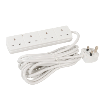 Powermaster Extension Lead with Neon Indicator 230V - 4-Gang 5m - Code 756731
