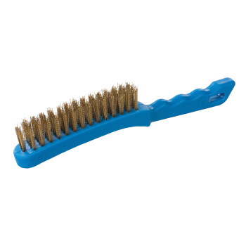 Silverline Brassed Wire Brush Plastic - 4 Row - Code 763578