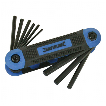 Silverline Expert Hex Key Imperial Tool 9pce - 5/64 inch  - 1/4 inch  - Code 763580