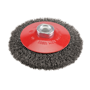 Silverline Steel Crimp Bevel Brush - 115mm - Code 763625