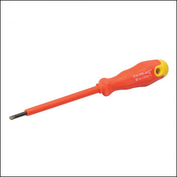 Silverline Insulated Soft-Grip Screwdriver Slotted - 3 x 100mm - Code 783120