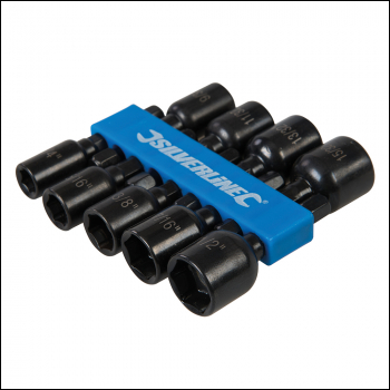 Silverline Magnetic Nut Driver Set 9pce - ¼” – ½” - Code 793154