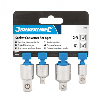 Silverline Socket Converter Set 4pce - 4pce - Code 793755