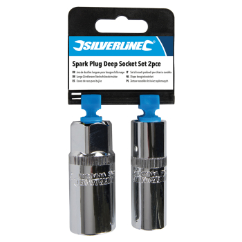 Silverline Spark Plug Deep Socket Set 2pce - 1/2 inch  - Code 793760