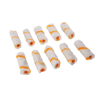 Silverline 100mm Mini Roller Sleeves 10pk - Emulsion - Code 797959