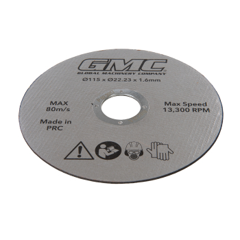 GMC Resin Cutting Disc GTS1500 - Resin Cutting Disc GTS1500 115 x 22.23mm - Code 812216