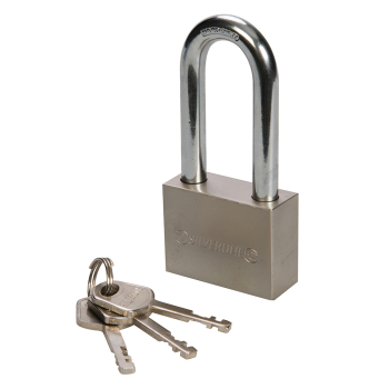 Silverline Steel Padlock Long Shackle - 50mm - Code 823534