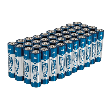 Powermaster AA Super Alkaline Battery LR6 40pk - 40pk - Code 827540