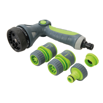Silverline Soft-Grip Spray Gun Quick Connect Set 5pce - 5pce - Code 829557