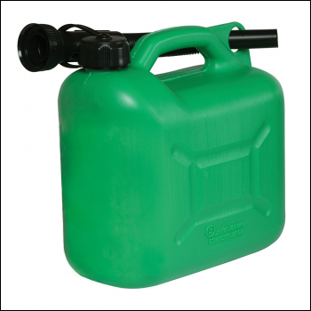 Silverline Plastic Fuel Can 5Ltr - Green - Box of 10 - Code 847074
