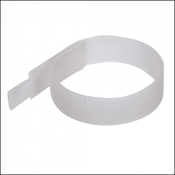 Fixman Hook & Loop Cable Ties 10pk - 150mm White - Code 849309