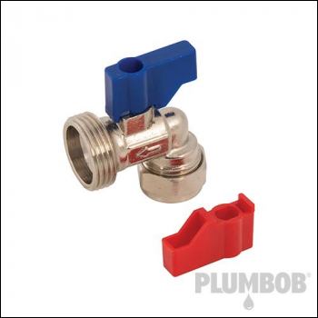 Plumbob Washing Machine Tap - 15mm x 3/4 inch  Straight - Code 859556